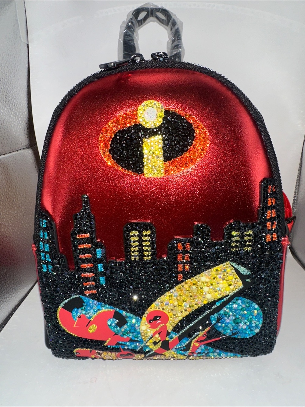 Loungefly OOAK Incredibles Rhinestone embellished Backpack